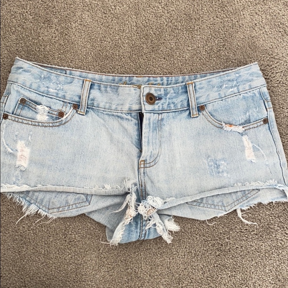 American Eagle Distressed Jean Shorts
